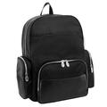 Mckleinusa 17 in. Cumberland Nylon Dual Compartment Laptop Backpack, Black 18365